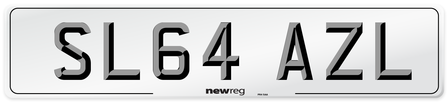 SL64 AZL Number Plate from New Reg
